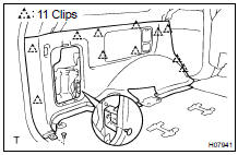  REMOVE QUARTER TRIM PANEL LH