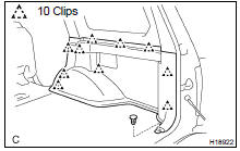 (a) Using a clip remover, remove the clip.