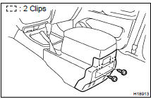 REMOVE CONSOLE REAR END PANEL