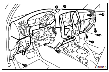 REMOVE INSTRUMENT PANEL