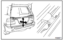 ADJUST DOOR IN FORWARD/REARWARD AND VERTICAL DIRECTIONS