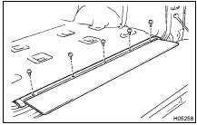 REMOVE REAR MAT SET PLATE