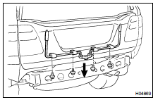 (a) Remove the rear bumper ( BO-5 ).