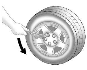 4. Turn the wheel wrench